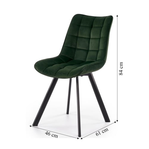Krzesło do jadalni K332 zielone