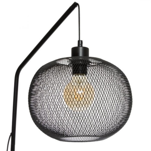 Lampa podłogowa Emie 157 cm czarna metalowa