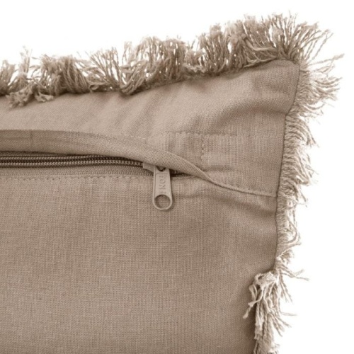 Poduszka dekoracyjna 30x50 cm bawełniana beżowa