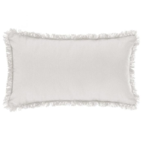 Poduszka dekoracyjna 30x50 cm bawełniana biała