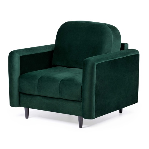 Fotel wypoczynkowy Obvious zielony welurowy