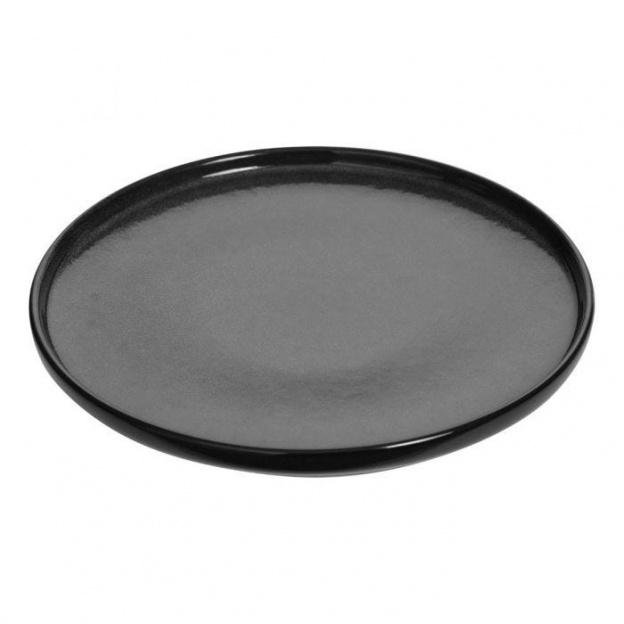 Talerz ceramiczny Terre Inconnue 27 cm czarny