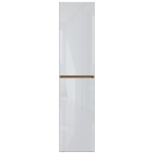 Szafka łazienkowa wysoka Monako 170 cm biała/dąb hamilton