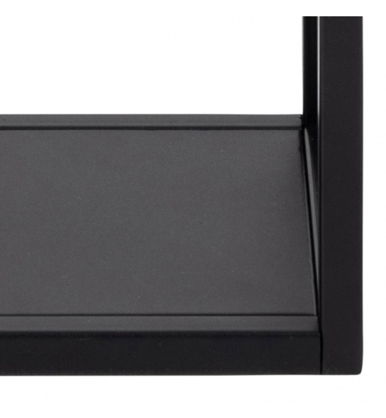 Półka wisząca Geelong 30x60 cm metalowa czarna