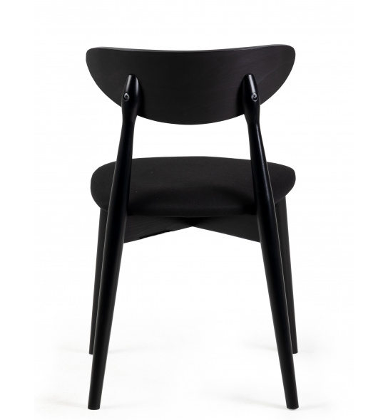 Krzesło drewniane do jadalni Diuna czarne