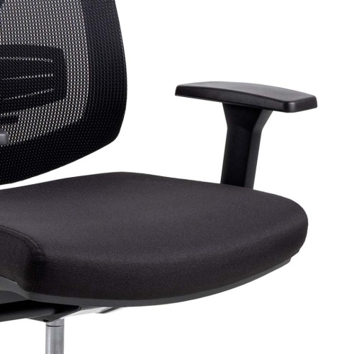 Krzesło biurowe Ebbe czarne z siatką