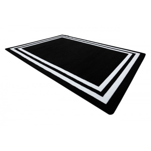 Dywan prostokątny Mesa czarny/biały geometryczny nowoczesny