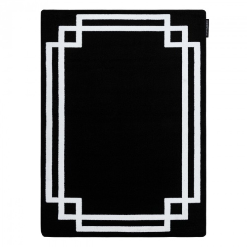 Dywan prostokątny Mesa czarny/biały geometryczny