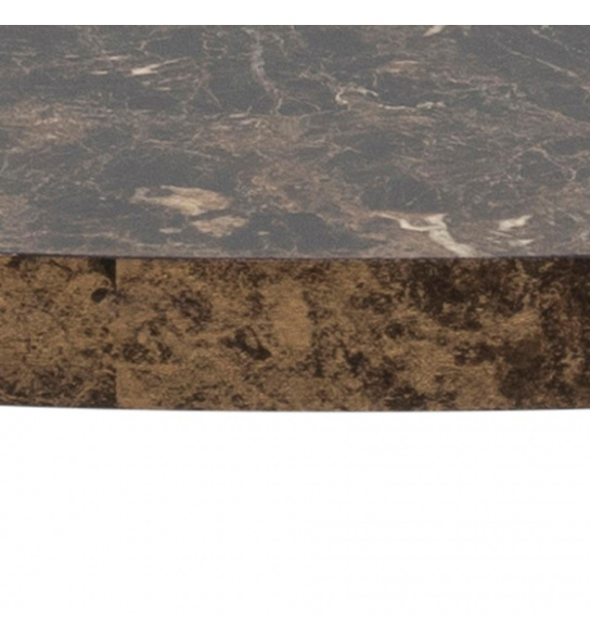 Stolik kawowy Amble 77 cm marmur brązowy mat