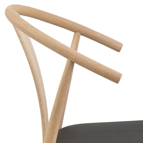 Krzesło drewniane Janik dąb/ekoskóra