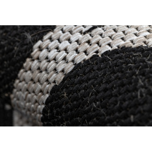 Dywan prostokątny sznurkowy Roco II czarny koniczyna marokańska