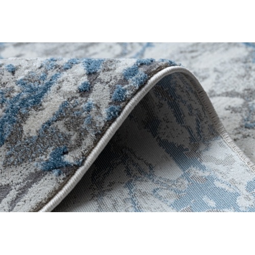 Dywan prostokątny Cesina z dwupoziomowym runem kremowy/niebieski marmur 