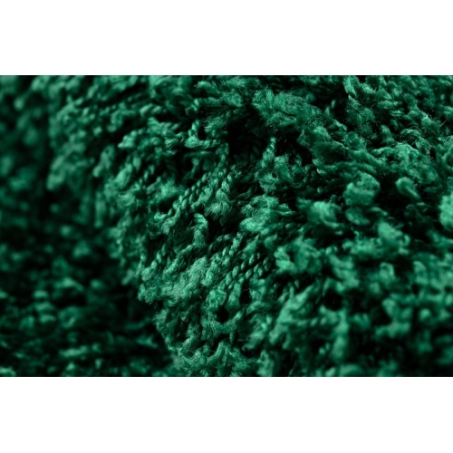 Dywan prostokątny Eufala shaggy butelkowy zielony