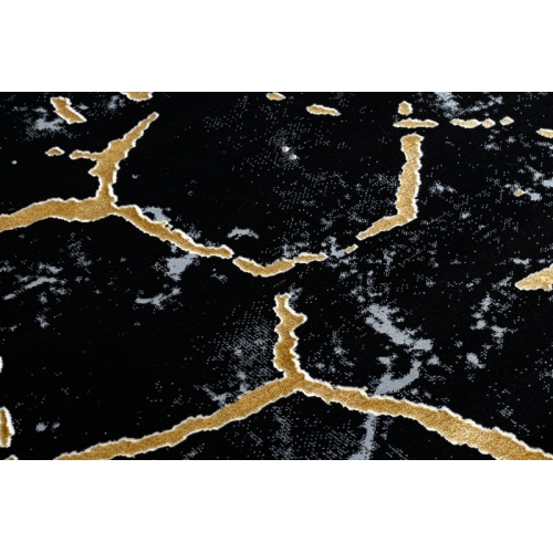 Dywan prostokątny Jonesboro marmur czarny/złoty