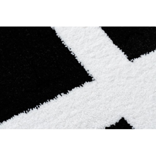 Dywan prostokątny Mesa czarny/biały geometryczny