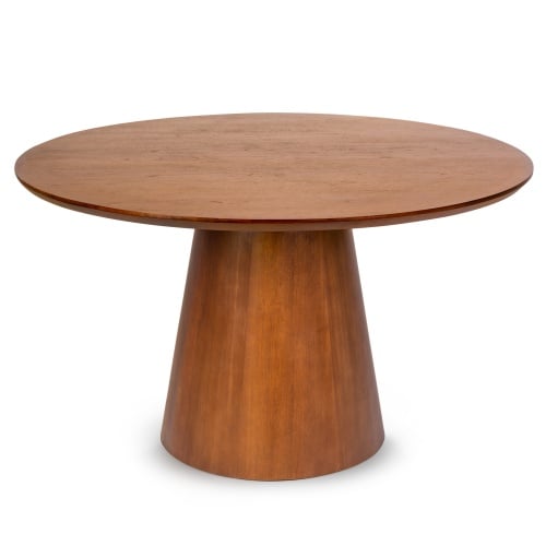 Stół do jadalni Fungo 130 cm drewniany ciemnobrązowy