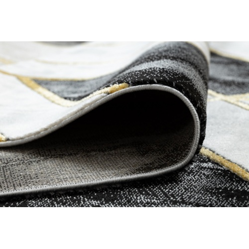 Dywan prostokątny Tirso czarno-biały marmur