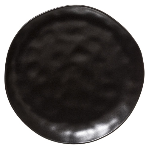 Zestaw 6 talerzy ceramicznych Terre czarne