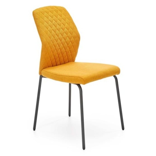 Krzesło tapicerowane K461 musztardowe