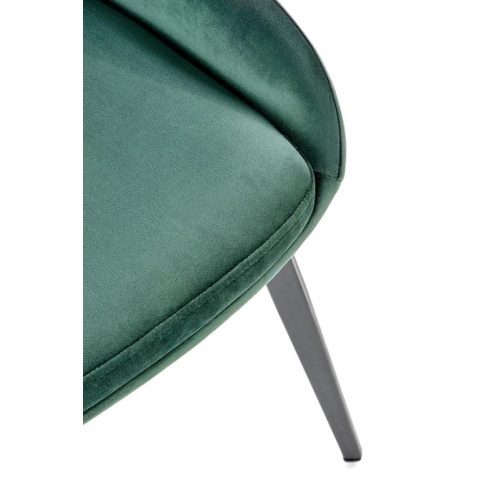 Krzesło tapicerowane K479 butelkowa zieleń welur