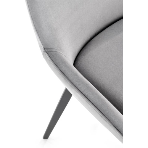 Krzesło tapicerowane K479 jasnoszare welur