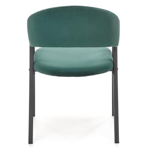 Krzesło tapicerowane K473 butelkowa zieleń welur