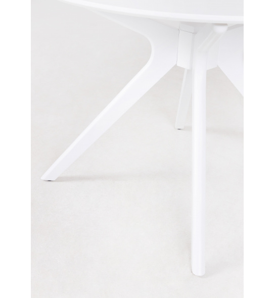 Stół okrągły Donatella 106x76 cm biały