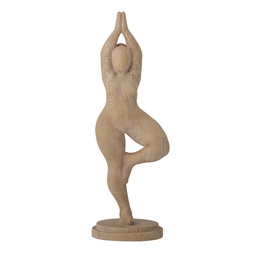 Figurka dekoracyjna Tinah Deco, brązowa, żywica