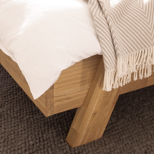Łóżko drewniane Havar 180x200 cm dąb