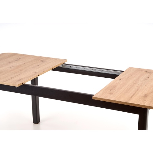 Stół rozkładany Florian dąb artisan/czarny