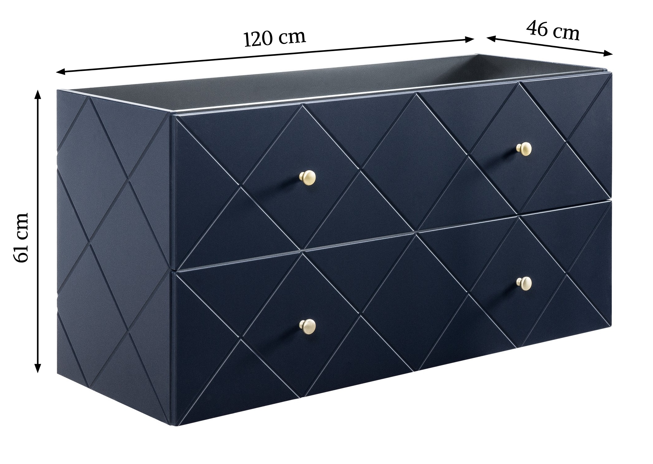 Szafka pod umywalkę 120 cm Elegance Blue