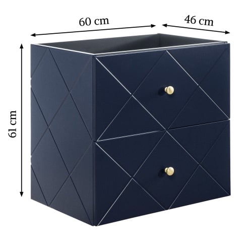 Szafka pod umywalkę 60 cm Elegance Blue