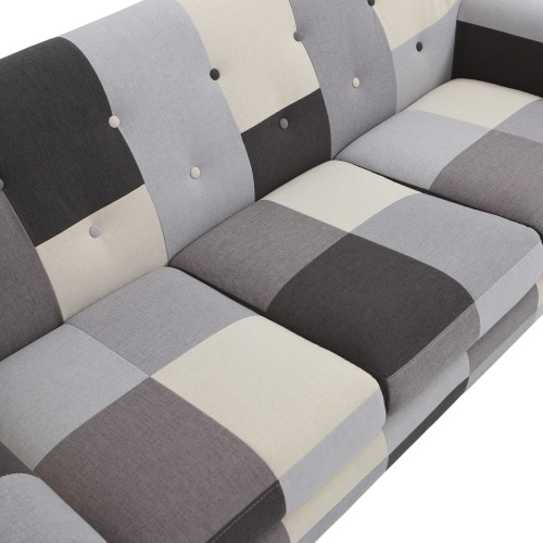 Sofa trzyosobowa Patchwork grey mix