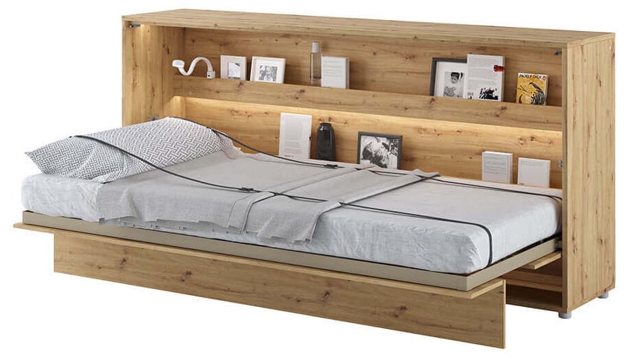 Półkotapczan Bed Concept dąb artisan, poziomy