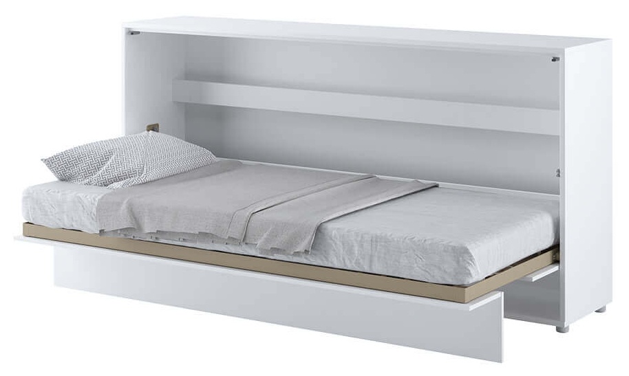 Półkotapczan Bed Concept biały połysk, poziomy