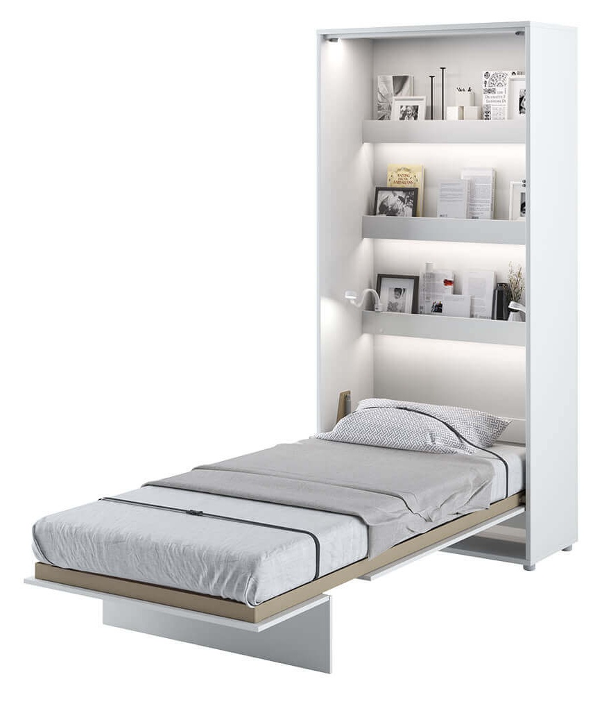 Półkotapczan Bed Concept biały połysk, pionowy