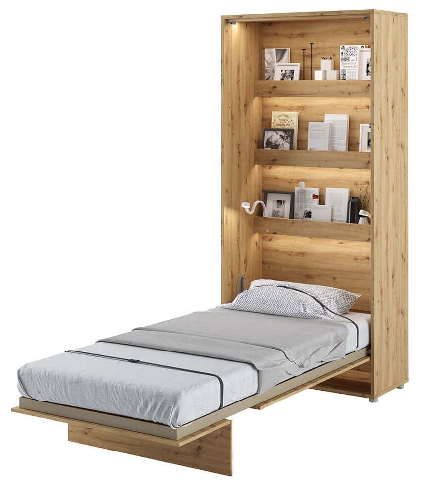 Półkotapczan Bed Concept dąb artisan, pionowy