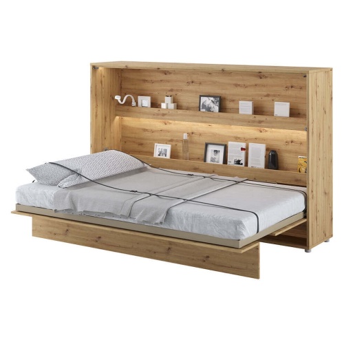 Półkotapczan Bed Concept dąb artisan, poziomy