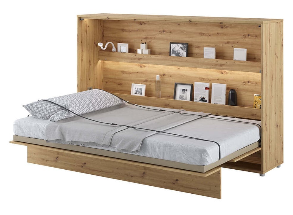 Półkotapczan Bed Concept dąb artisan, poziomy