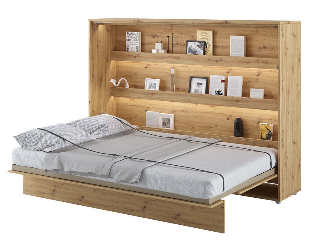 Półkotapczan Bed Concept dąb artisan, poziomy