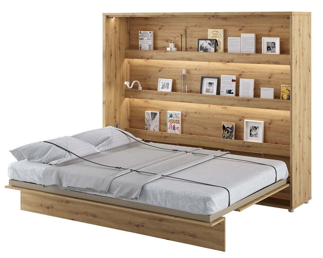 Półkotapczan Bed Concept dąb artisan, poziomy