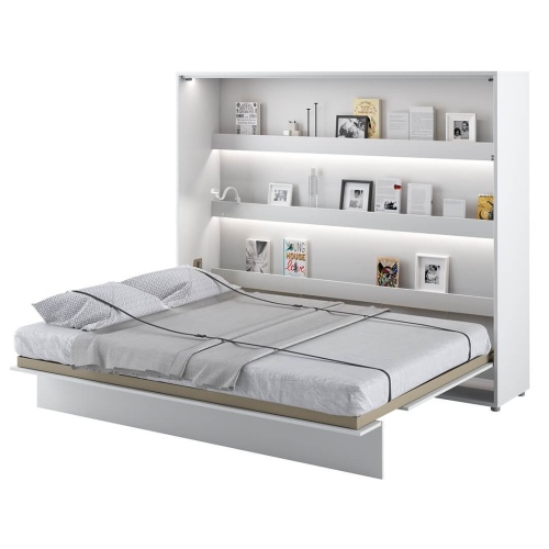 Półkotapczan Bed Concept biały połysk, poziomy