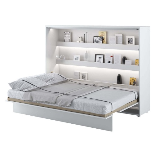 Półkotapczan Bed Concept biały połysk, poziomy