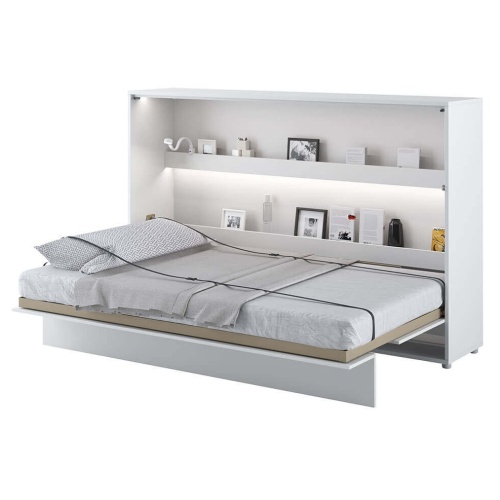 Półkotapczan Bed Concept biały połysk, poziomy