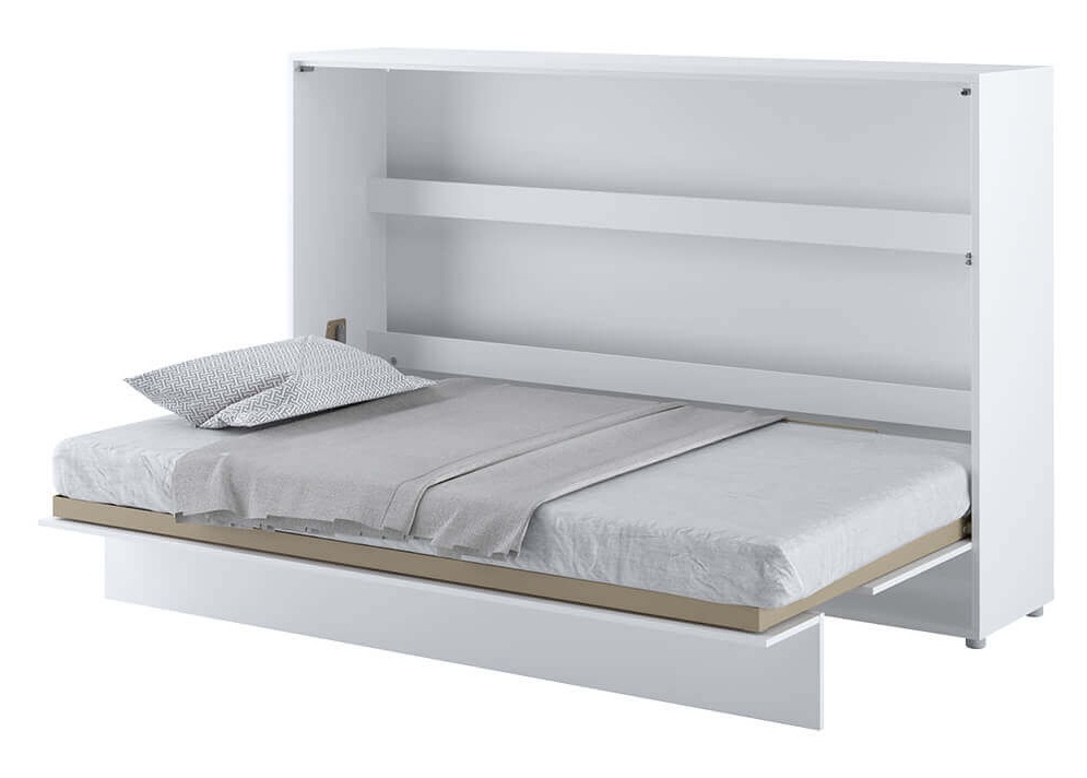 Półkotapczan Bed Concept biały połysk, poziomy