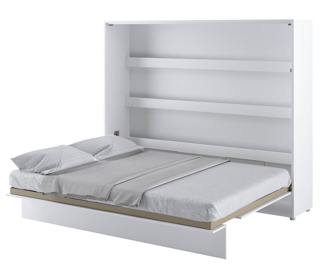 Półkotapczan Bed Concept biały połysk, poziomy