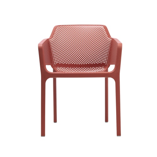 Krzesło ogrodowe Nardi Net czerwone, corallo