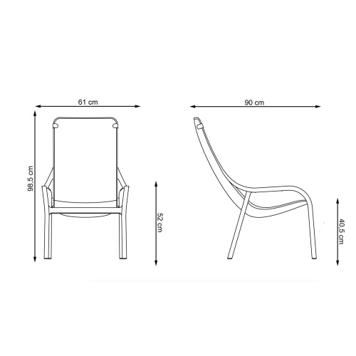Krzesło ogrodowe Nardi Net Lounge jasnobrązowe, tortora