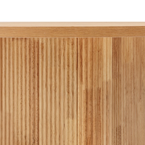 Stolik kawowy Clemente z lamelami 80 cm, naturalny