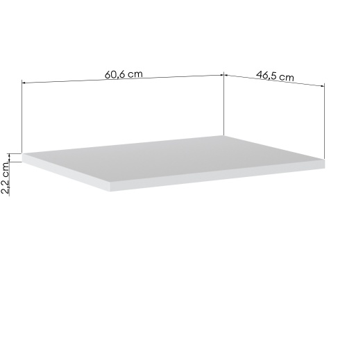 Blat łazienkowy Casad 60 cm, biały